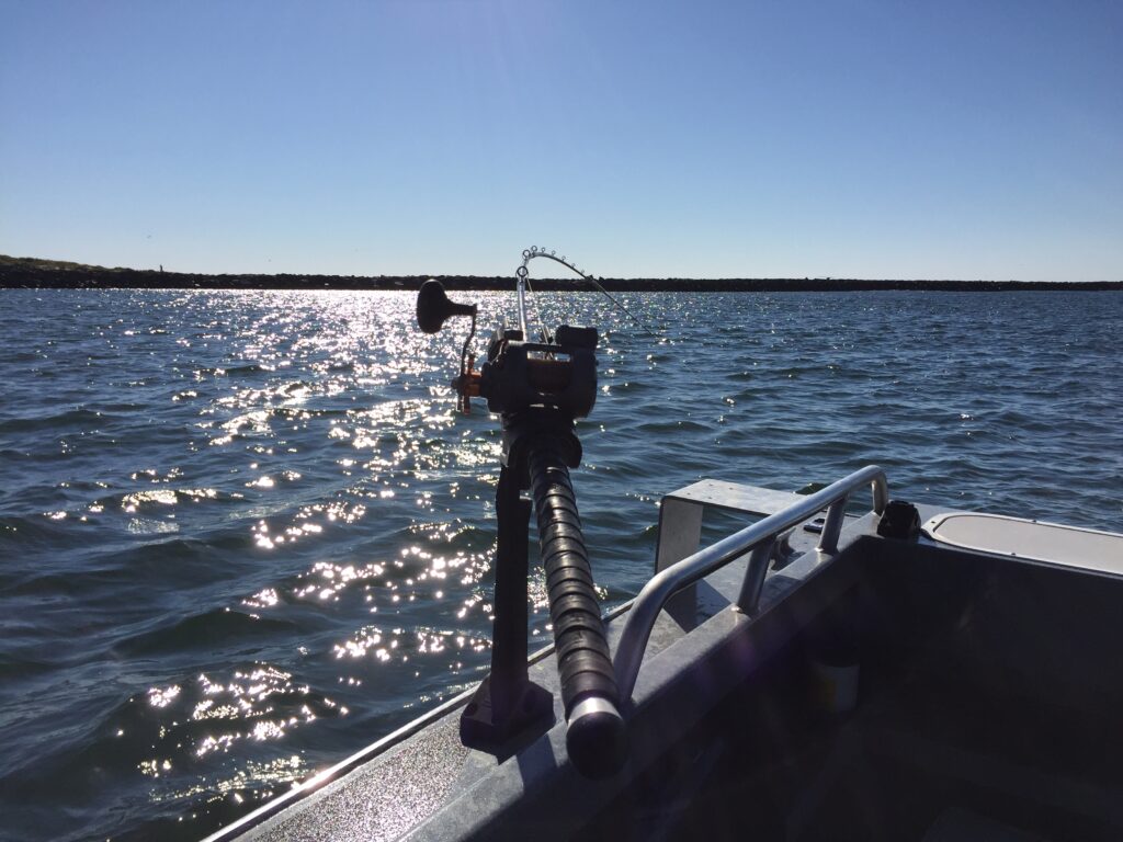 Fishing Rod on side of boat
