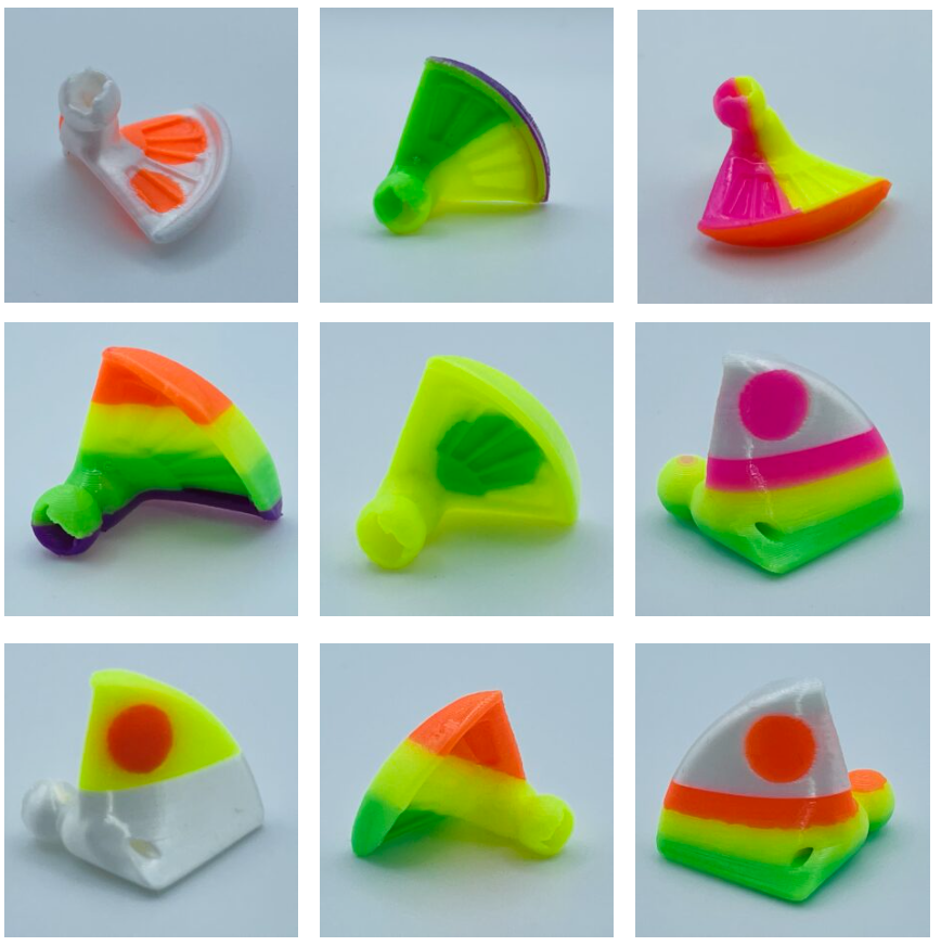 Collection of Wacko Clinch spinners